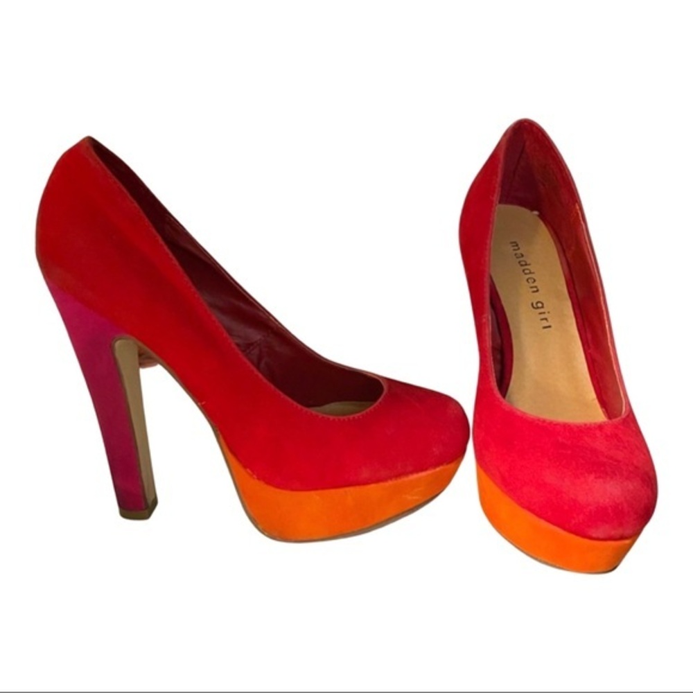Madden Girl Color block Heels